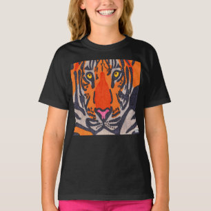 Tigre (noir) - T-Shirt pour fille