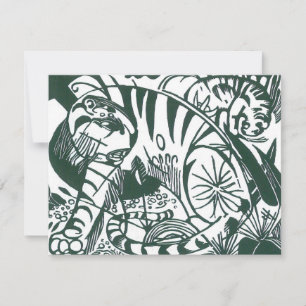 Tigre par Franz Marc, Art expressionniste vintage