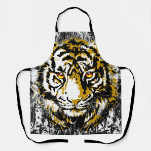 Tigre réaliste - Tablier de dessin de tête de tigr
