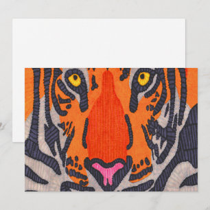 Tigre (simple) - Carte de vœux