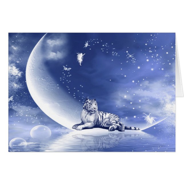 Tigre sur la lune (Devant horizontal)