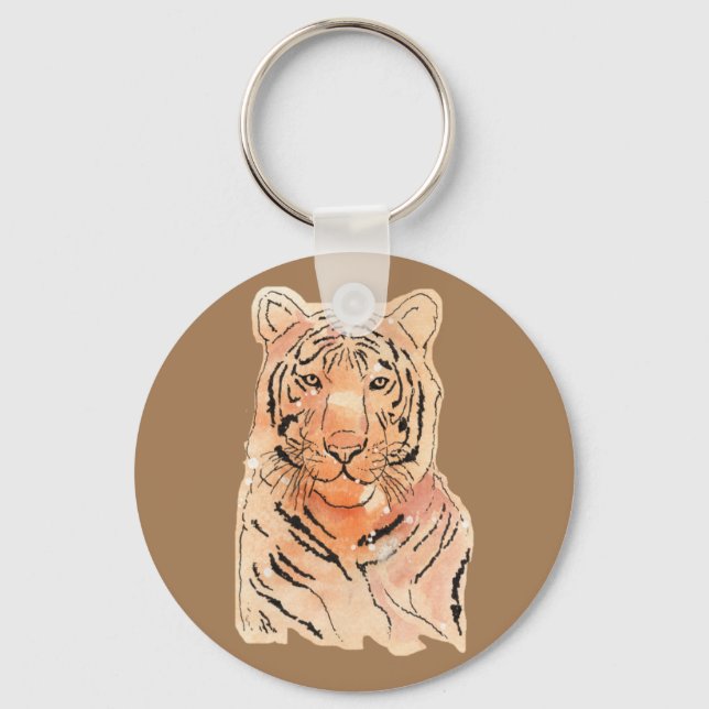 Tigre sur un porte-clés / un cordon (Recto)