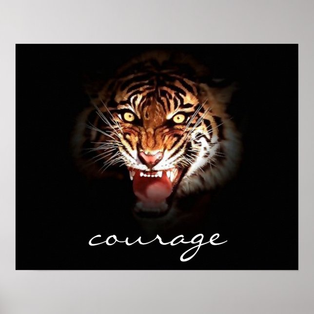 Tigre torride de Courage dans l'ombre Poster Impri (Devant)