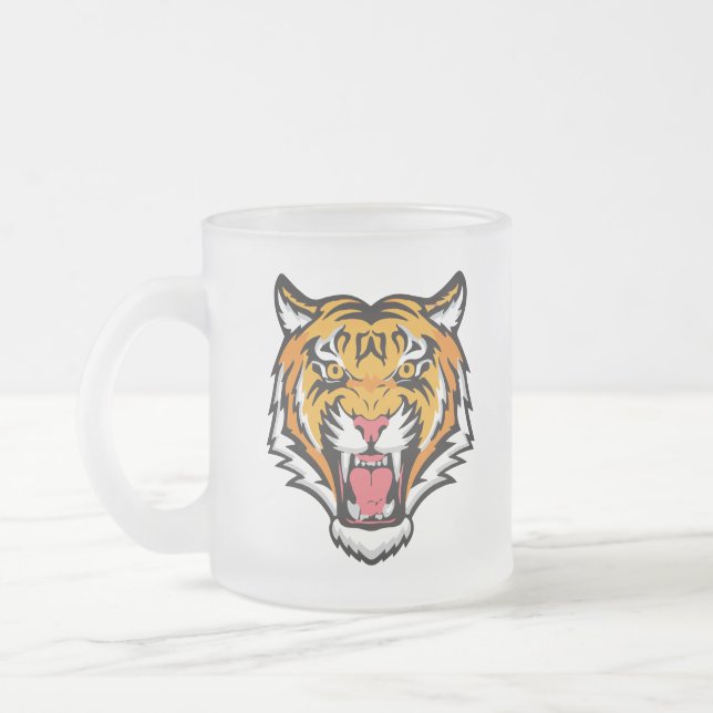 Tigre torride tête-25818 Mug de voyage (Gauche)