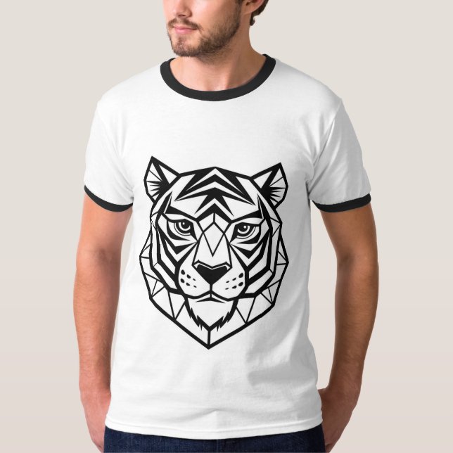 Tigres sauvages - Gras T-shirt animal design pour  (Devant)