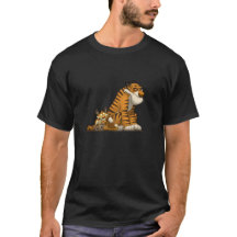 Tigres sur un T-shirt