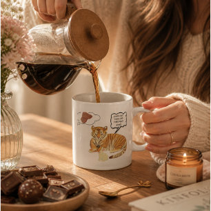 Tigrou & Lapin Mug – Comédie d'animaux mignons