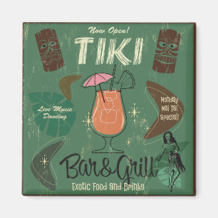 Tiki Bar&Grill Cocktail Magnet