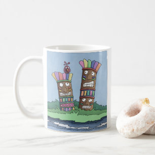 Tiki Bird Rosebud Café Mug