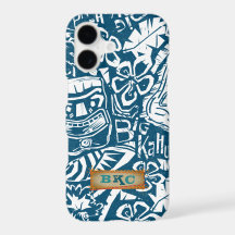 Tiki Hawaïen Vintage Tropical Surfeur