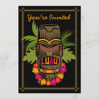 Tiki Luau (D) Invitation personnalisée