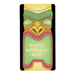 Tiki Luau Été Tropical Stickers Anniversaire Étiqu