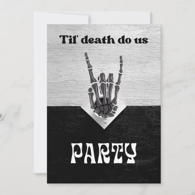 Til Death Party Nuptiale Douche Invitation (Devant)