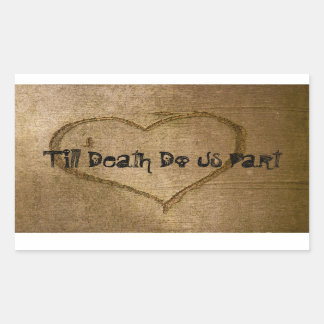 Till Death Do Us Pièce Stickers Police de la sculp