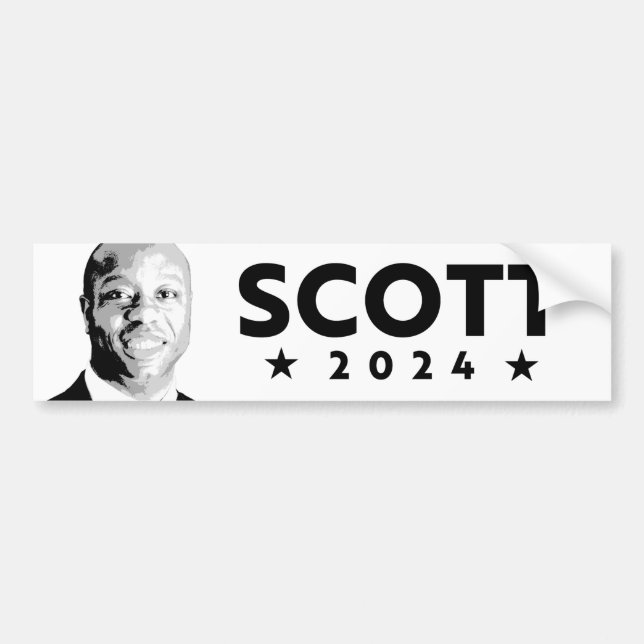 TIM SCOTT 2024 BUMPER STICKER (Devant)