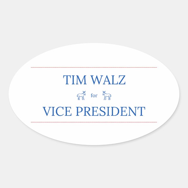 Tim Walz pour Sticker vice-président (Devant)