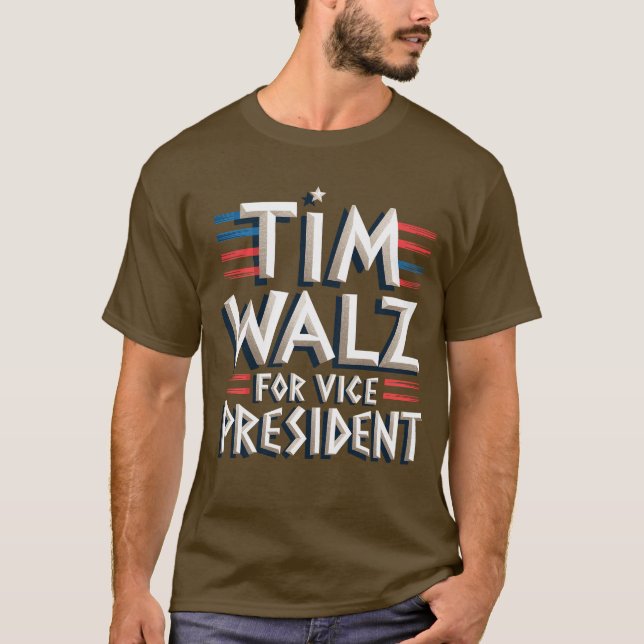 TIM WALZ POUR VP T-shirt homme (Devant)