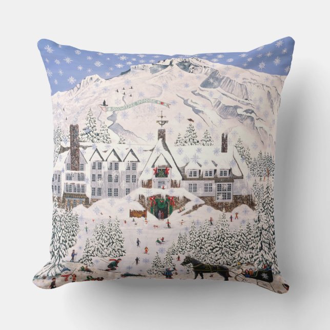 Timberline Lodge ~ Mount Hood Coussin (Recto)
