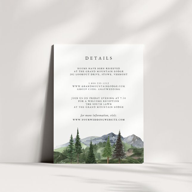 Timberline | Mariage - Détails - Carte de boîtier (Créateur téléchargé)