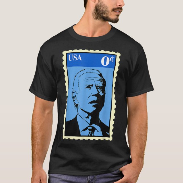 Timbre Cents Zéro Biden 0 Drôle T-shirt Joe-Biden (Devant)