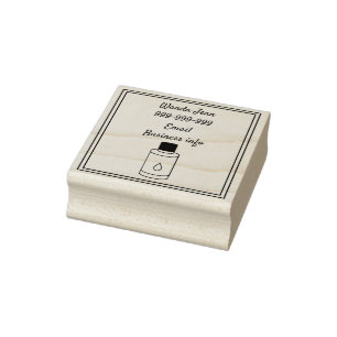 Timbre d'affaires essentiel pour l'huile, tampon d