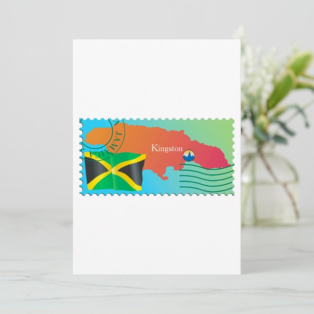 Timbre de la Jamaïque de style carte postale (Créateur téléchargé)