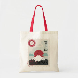 Timbre japonais du Mont Fuji Tokyo Fabriqué sac Ja