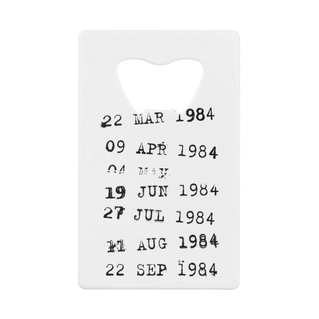 Timbres de bibliothèque Date d'échéance 1984 (Devant)