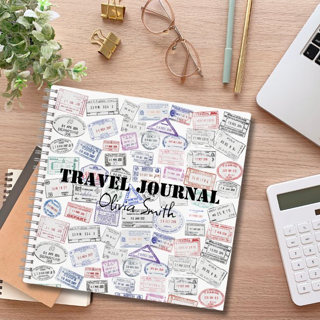 Timbres de passeport, Journal de voyage, Ligné per (Créateur téléchargé)