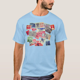 Timbres de poste Air vintage Unisex T-shirt