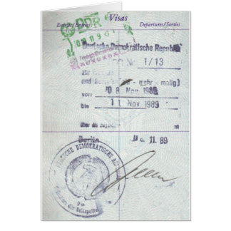 Timbres de visa et d'entrée d'Allemagne de l'Est