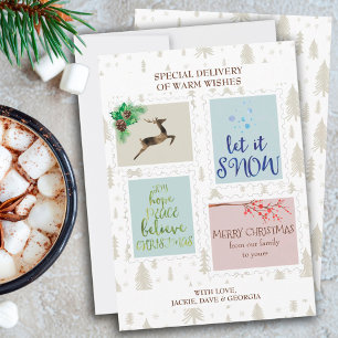 Timbres Poscés Chaleureux souhaits Livraison spéci