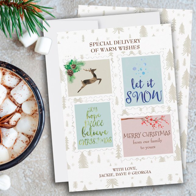 Timbres Poscés Chaleureux souhaits Livraison spéci (Créateur téléchargé)