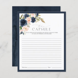 Time Capsule Marine Blue & Blush Floral Showgame