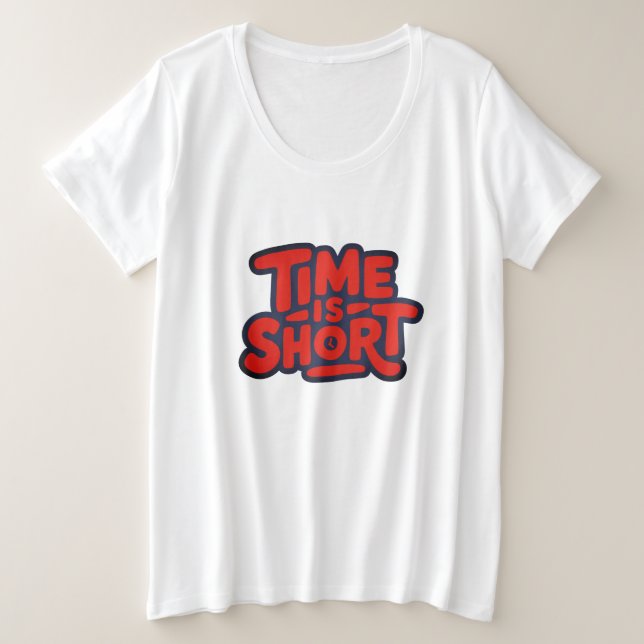 Time Is Short Motivational Typography Design (Design devant)