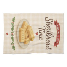 Time Shortbread — "Fabriqué avec amour" Torchon