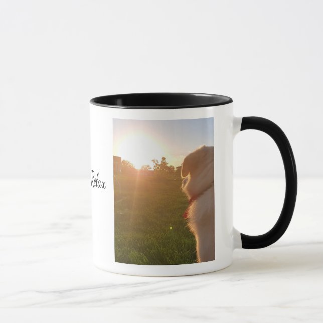 Time to Relax Dog Sunset Coffee Mug (Droite)