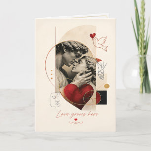Timeless Love Sculpture Art Carte de Couple Roma