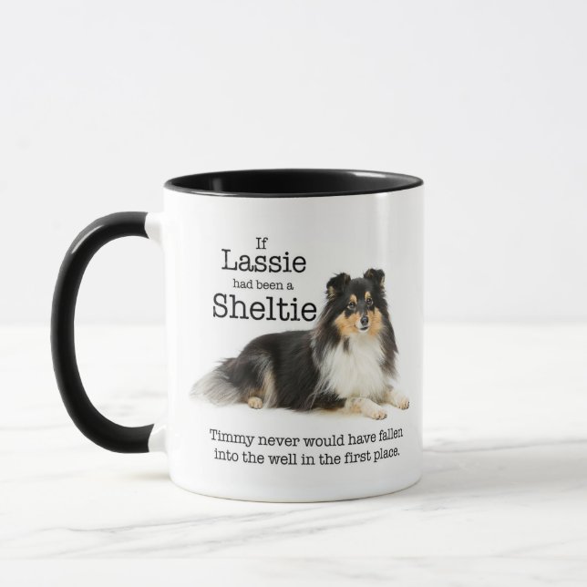 Timmy's Tri-Color Sheltie Mug (Gauche)