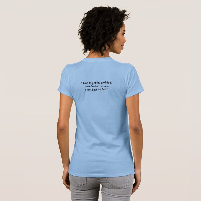 Timothée 4:7 T-shirt (Dos entier)