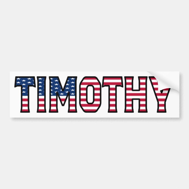 Timothy Nom Vorname USA Aufkleber Sticker Auto (Devant)