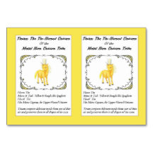 Tinam La Carte De Trading Unicorn À Cornes Tin -