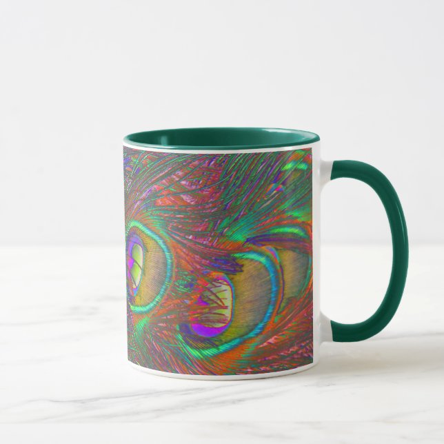 Tinsel de Noël Peacock Plumes Mug (Droite)