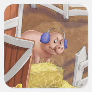 Tintement de tintement peu de M. Pig Stickers de