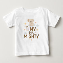 Tiny But Mighty - Cute Baby Elephant T-Shirt Desig