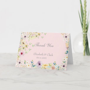 Tiny Spring Flowers Merci Mariage