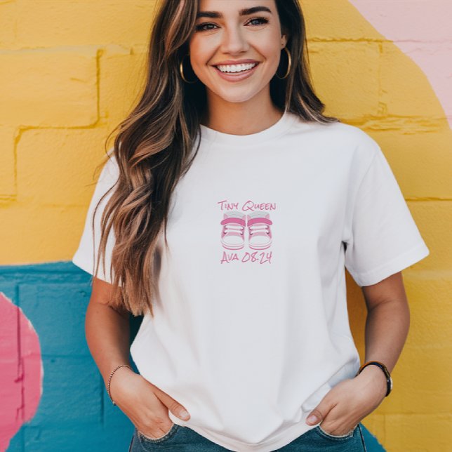 Tiny Steps Incoming Personalized Pregnancy T-Shirt (Créateur téléchargé)