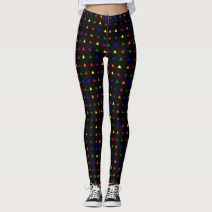 Tiny Triangles Motif Fierté Couleurs Leggings