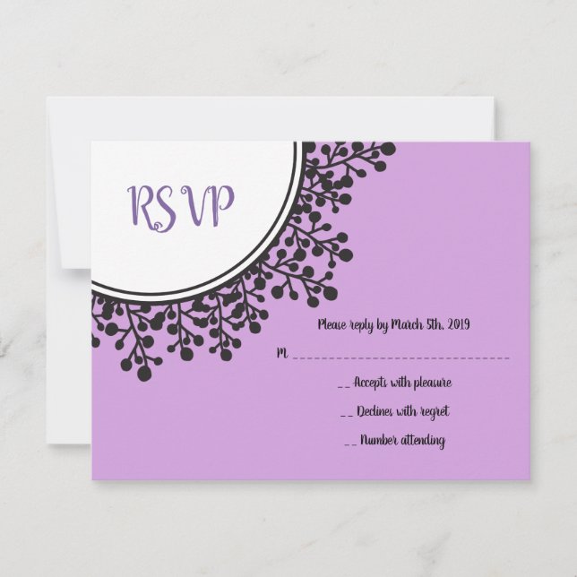 TINY VINES Circulaire Bat mitzvah Invitation (Devant)