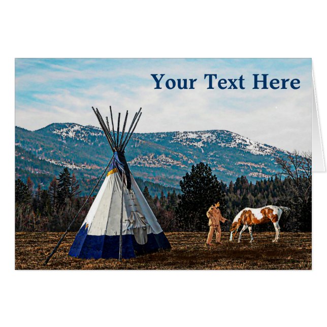 Tipi - Camp d'hiver (Devant horizontal)